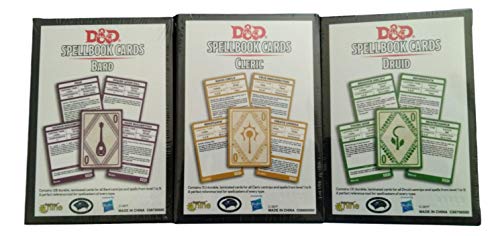 Dungeons and Dragons Spellbook Cards Bundle (8 Items): Cleric, Druid, Bard, Martial Powers & Races, Paladin, Ranger, Arcane, and Xanathar's Guide to Everything Decks (945 Total Cards)