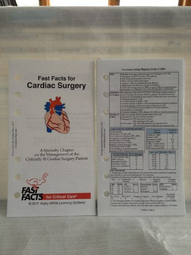 Fast Facts for Cardiac Surgery: A Specialty Chapter on the Management of the Critically Ill Cardiac Surgery Patient